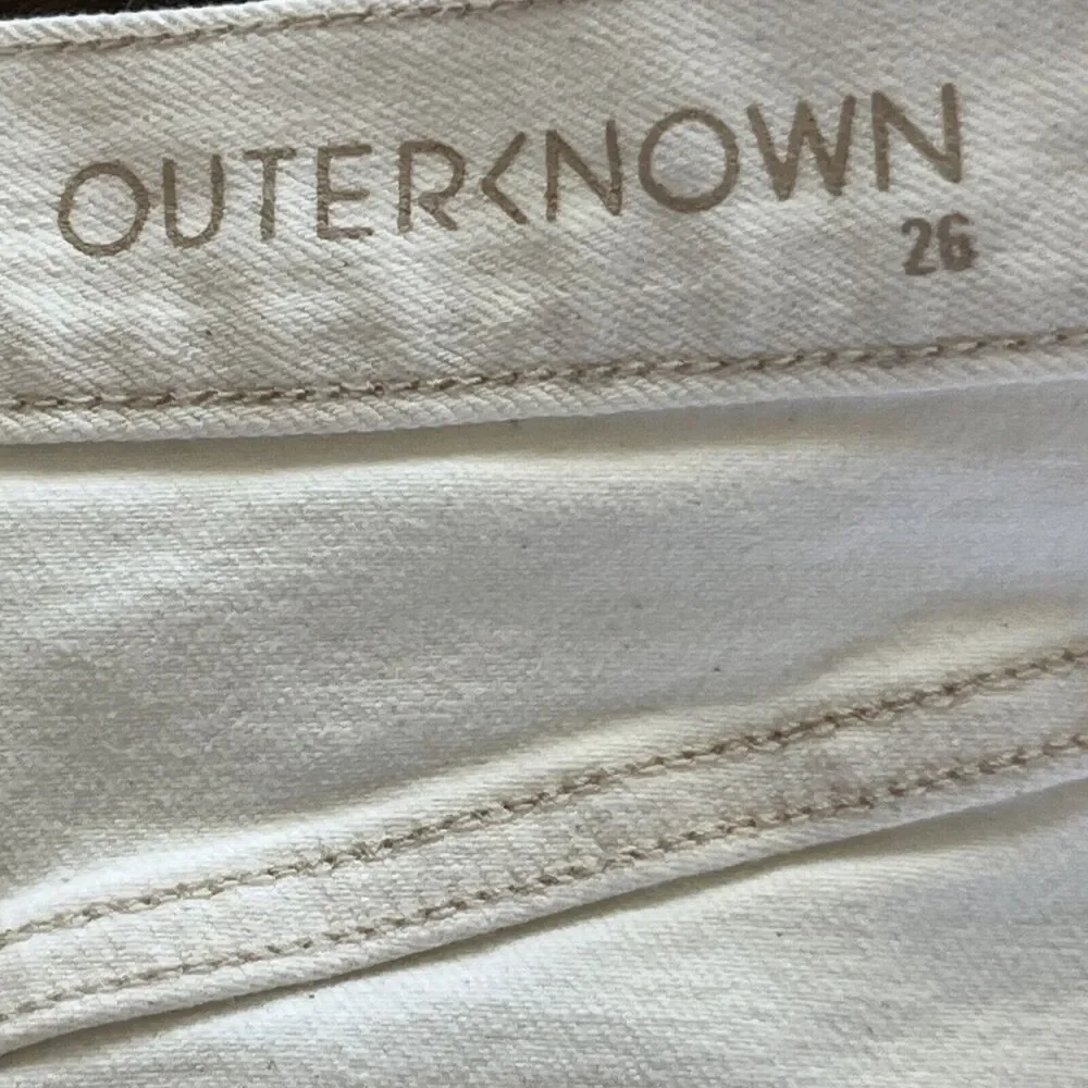 Outerknown OK‎ S.E.A. Jeans Fillmore Natural Boyfriend Shorts Size 26 NEW